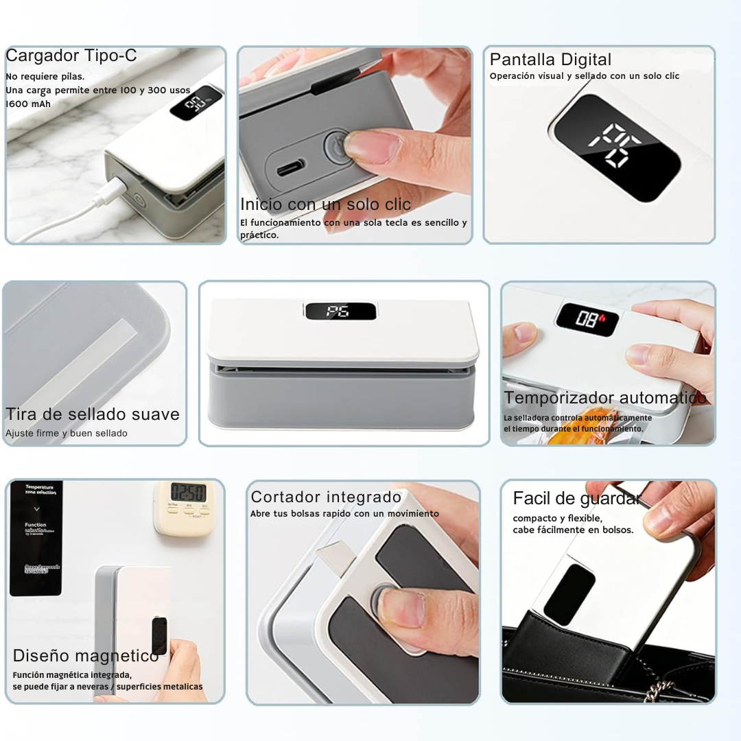 Sellador de Bolsas portatil