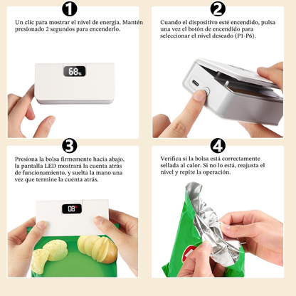Sellador de Bolsas portatil